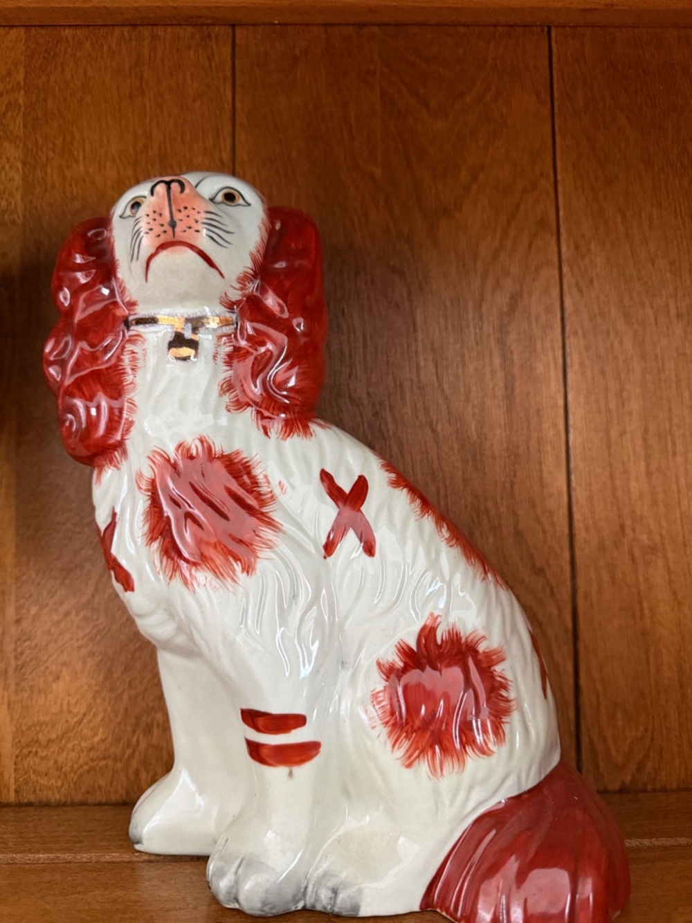 Porcelain Staffordshire Dogs (Set of 2) - Picture 3 of 3